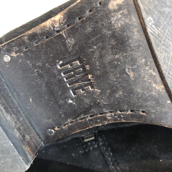 Frye boots suede rivet over the knee. Fold over leather. Size 6.5 - Picture 15 of 17